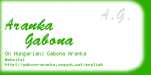 aranka gabona business card